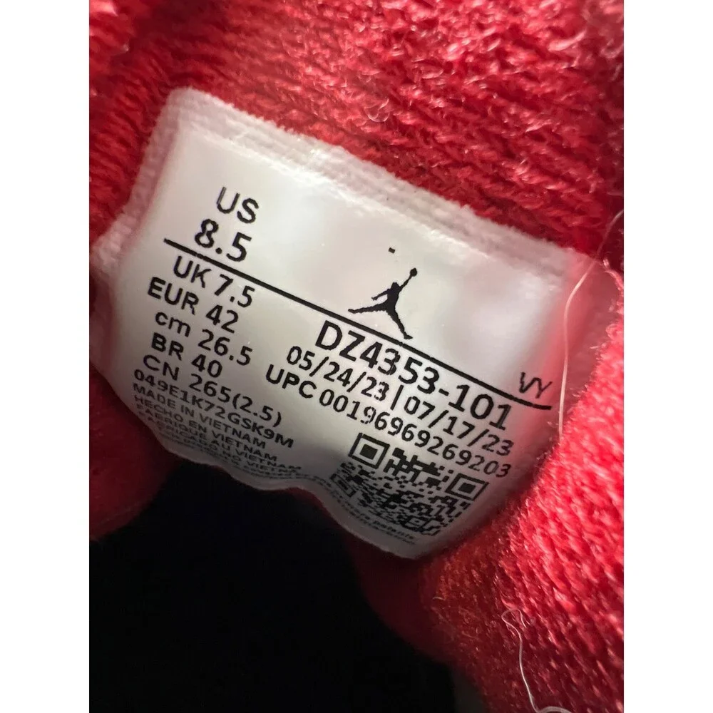 Nike Jordan Max Men’s White/Red Aura 5 Lace Up Basketball Sneakers - 8.5 - Picture 8 of 8